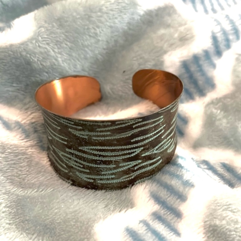 Copper Open Bangle - image 1